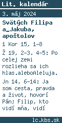 Liturgický kalendár spracovaný podľa Direktória.